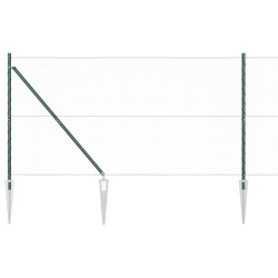 Clôture Hexagonale Verte 1.4x25 m Acier 