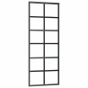 Porte coulissante avec kit de quincaillerie 76x205 cm Verre ESG 