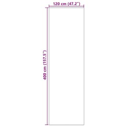 Tapis de sol lavable rose 120x400 cm 