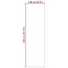 Tapis de sol lavable orange 120x400 cm 