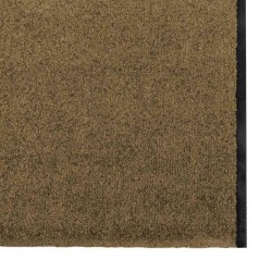 Tapis de sol lavable marron 120x400 cm 