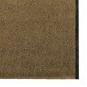 Tapis de sol lavable marron 120x400 cm 