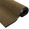 Tapis de sol lavable marron 120x400 cm 