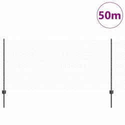 Poteaux de clôture 22 pcs U-Channel gris 100 cm en acier 