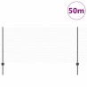Poteaux de clôture 22 pcs U-Channel gris 100 cm en acier 