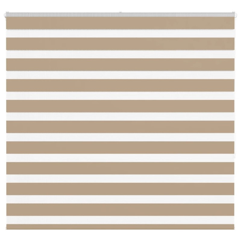 Store zèbre marron sable largeur du tissu 150,9 cm polyester 