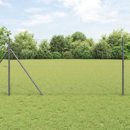 Clôture Hexagonale Grise Gris 1 x 100 m Acier 