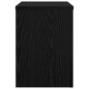 Supports de plantes 2 pcs en chêne noir 25x25x35 cm, en bois reconstitué. 