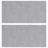 Plaques en aluminium à damier 2 pcs antidérapantes 50x25 cm 