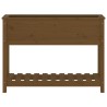 Jardinière et étagère Marron miel 111,5x34,5x81 cm Bois de pin 
