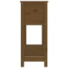 Jardinière et étagère Marron miel 111,5x34,5x81 cm Bois de pin 