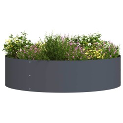 Pots anthracite Anthracite Plastique Grand Pots en plastique 
