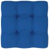 Pouf palette de jardin noir bois de pin imprégné 