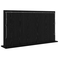 Miroir de coiffeuse avec lumières LED Chêne noir 100x55x18 cm 