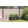 Jardinières de jardin 1 pc Marron 120 x 40 x 37.5 cm Plastique 