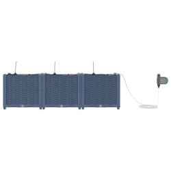 Jardinières de jardin 1 pc Gris 120 x 40 x 37.5 cm Plastique 
