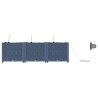 Jardinières de jardin 1 pc Gris 120 x 40 x 37.5 cm Plastique 