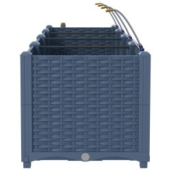 Jardinières de jardin 1 pc Gris 120 x 40 x 37.5 cm Plastique 