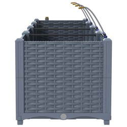 Jardinières de jardin 1 pc Gris clair 120 x 40 x 37.5 cm 