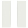 Supports de Plantes Pillar 2 pcs Blanc 24x24x75 cm Acier 