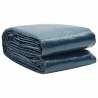Film solaire de piscine flottant PE 450x220 cm Noir et bleu 