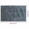Film solaire de piscine flottant PE 450x220 cm Noir et bleu 