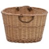 Panier à bois de chauffage poignées de transport 88x57x34 cm 
