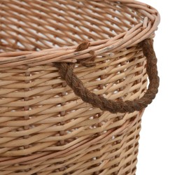 Panier à bois de chauffage poignées de transport 88x57x34 cm 