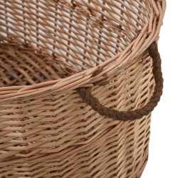 Panier à bois de chauffage poignées de transport 88x57x34 cm 