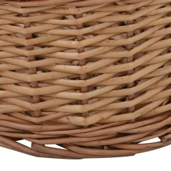 Panier à bois de chauffage poignées de transport 88x57x34 cm 