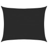 Voile d'ombrage 160 g/m² rectangulaire noir 6x8 m PEHD 