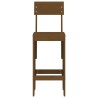 Tabourets lot de 2 marron miel 40x48,5x115,5 cm bois massif pin 