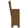 Tabourets lot de 2 marron miel 40x48,5x115,5 cm bois massif pin 