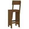 Tabourets lot de 2 marron miel 40x48,5x115,5 cm bois massif pin 