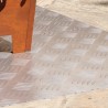 Plaques en Aluminium à Motif en Damier 2 pcs Antidérapantes 90x50 cm 