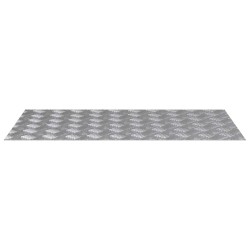 Plaques en Aluminium à Motif en Damier 2 pcs Antidérapantes 90x50 cm 