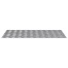 Plaques en Aluminium à Motif en Damier 2 pcs Antidérapantes 90x50 cm 