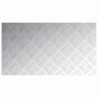 Plaques en Aluminium à Motif en Damier 2 pcs Antidérapantes 90x50 cm 