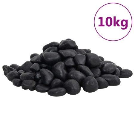 Galets polis 10 kg noir 2-5 cm 