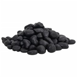 Galets polis 10 kg noir 2-5 cm 