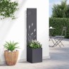 Jardinier avec Panneau Décoratif Anthracite 32 x 140 cm 