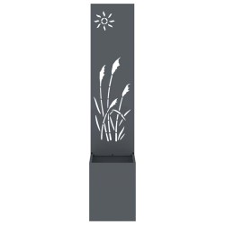 Jardinier avec Panneau Décoratif Anthracite 32 x 140 cm 