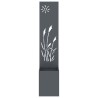 Jardinier avec Panneau Décoratif Anthracite 32 x 140 cm 