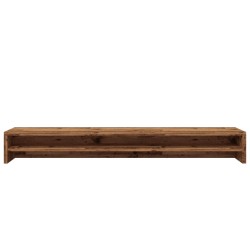 Support de moniteur vieux bois 100x24x13 cm bois d'ingénierie 