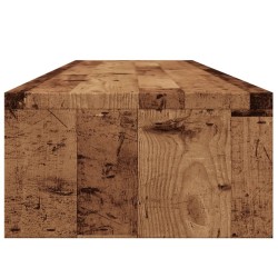 Support de moniteur vieux bois 100x24x13 cm bois d'ingénierie 