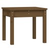 Banc de jardin marron miel 50x44x45 cm bois de pin massif 