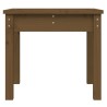 Banc de jardin marron miel 50x44x45 cm bois de pin massif 