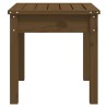 Banc de jardin marron miel 50x44x45 cm bois de pin massif 