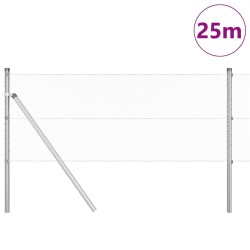 Clôture Hexagonale 0,6x25 m Acier Galvanisé 