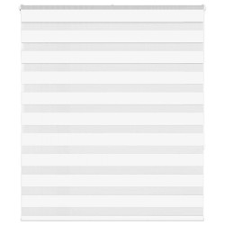Store zèbre blanc 130x150 cm largeur du tissu 125,9cm polyester 